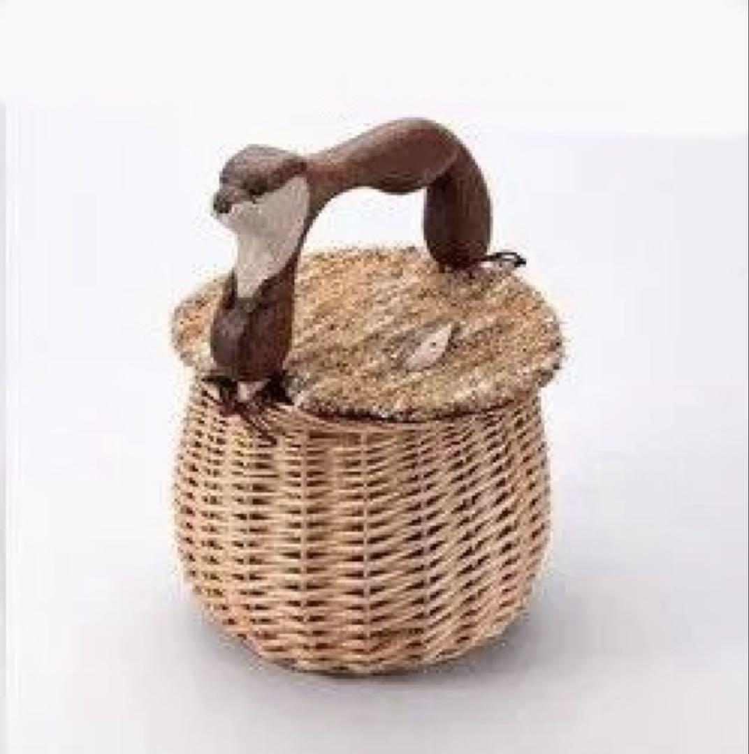 送料無料】KIYATA 木工アート ミニチュアコレクション カワウソ