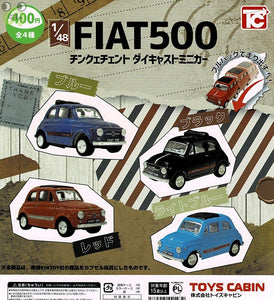 【送料無料】1/48 FIAT500 フィアット チンクェチェント ダイキャストミニカー 全4種 コンプリート