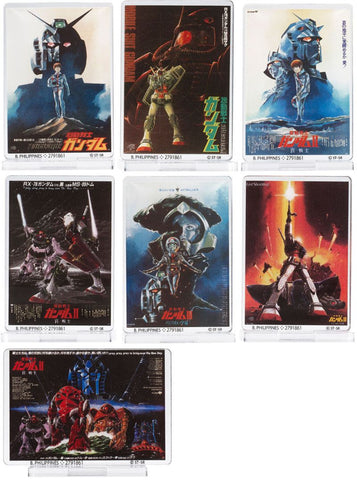 【送料無料】機動戦士ガンダム ガンダムポスターアクリルスタンド 45thアニバーサリー版 全7種 コンプリート,ガチャガチャ 通販 在庫情報