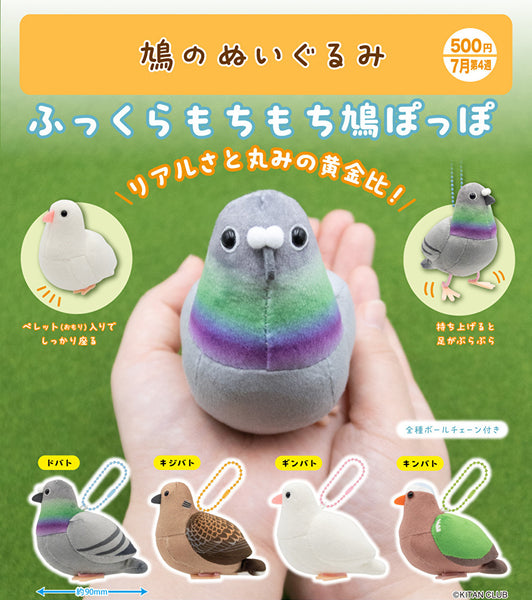【7月予約】【送料無料】鳩のぬいぐるみ 全4種 コンプリート