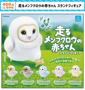 【11月予約】【送料無料】走るメンフクロウの赤ちゃん スタンドフィギュア 全6種 コンプリート