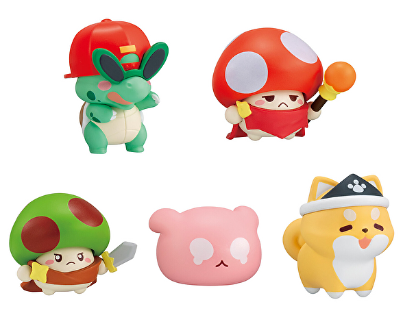 【送料無料】キノコ伝説 勇者と魔法のランプ ならぶんです。 全5種 コンプリート