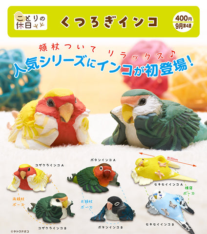 【9月予約】【送料無料】ことりの休日 くつろぎインコ 全6種 コンプリート,ガチャガチャ 通販 在庫情報