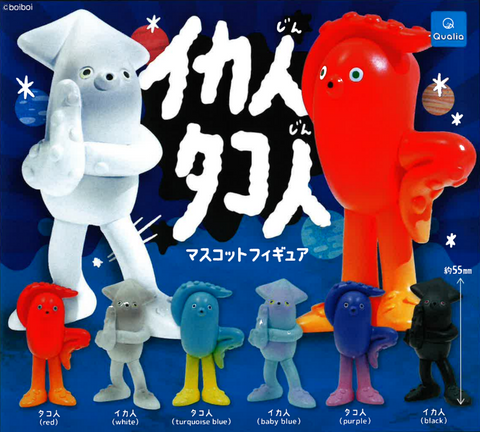 【8月予約】【送料無料】イカ人タコ人 マスコットフィギュア 全6種 コンプリート,ガチャガチャ 通販 在庫情報
