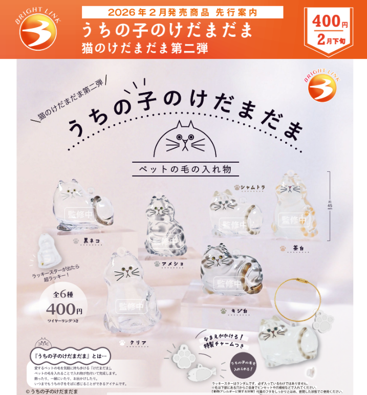 【2月予約】【送料無料】うちの子のけだまだま 猫のけだまだま 第二弾 全6種 セット