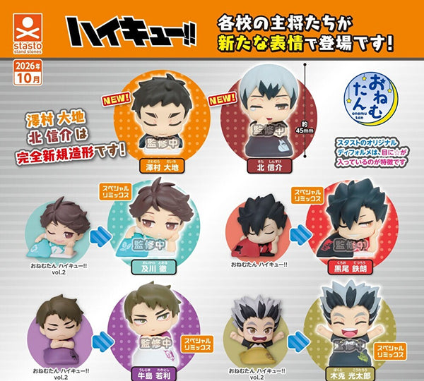 【10月予約】【送料無料】おねむたん ハイキュー スペシャルリミックス主将編 全6種 コンプリート