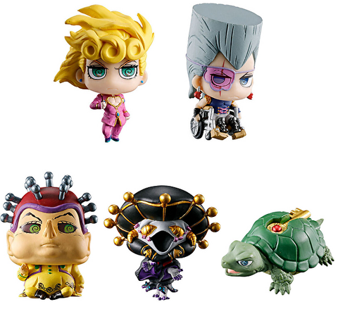 【送料無料】ジョジョの奇妙な冒険 カプセルフィギュアコレクション GOLD WIND 全5種 コンプリート,ガチャガチャ 通販 在庫情報