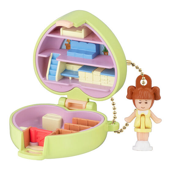 【送料無料】Polly Pocket ミニチュアチャーム2  黄緑 1種 Pony Club Compact