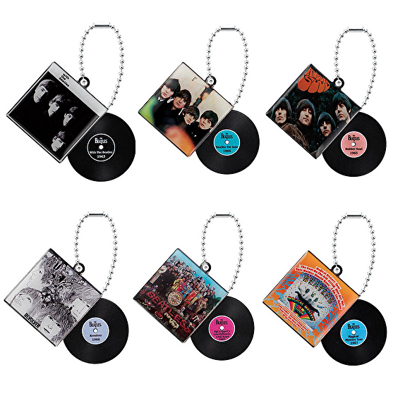 送料無料】THE BEATLES ダイキャストレコードチャーム2 全6種