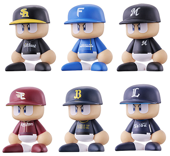 【送料無料】パワプロくん ならぶんです。 パシフィック・リーグ ビジターVer. 全6種 コンプリート