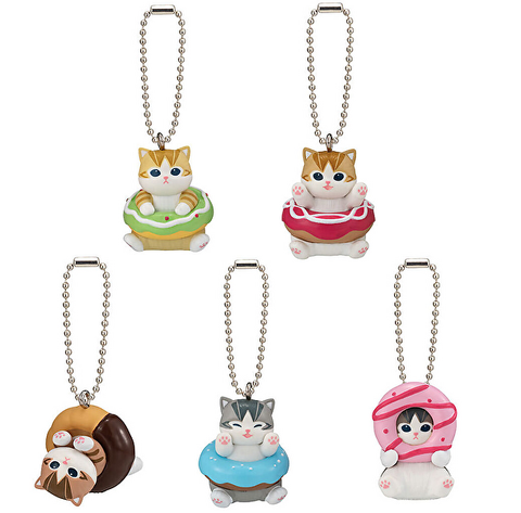 【送料無料】mofusand ドーナツにゃんマスコット 全5種 コンプリート,ガチャガチャ 通販 在庫情報