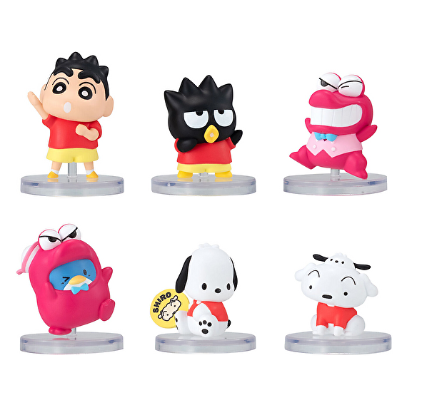 【送料無料】原作クレヨンしんちゃん×サンリオキャラクターズ フィギュアコレクション 全6種 コンプリート